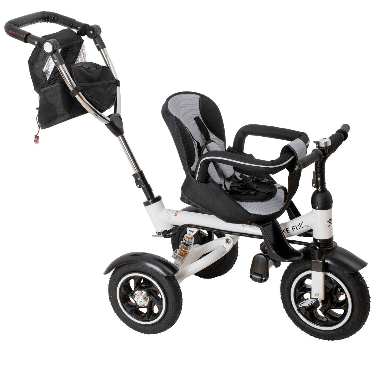 Tricicleta si Carucior pentru copii Premium TRIKE FIX V3 culoare Neagra