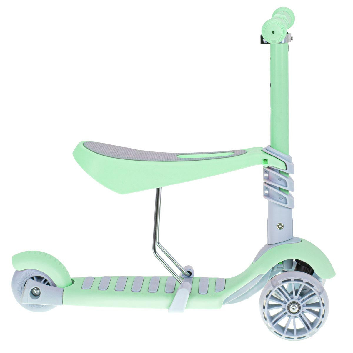 Tricicleta Trotineta Skateboard 3in1 roti iluminate Led Verde