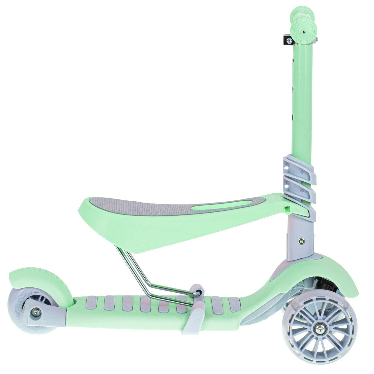 Tricicleta Trotineta Skateboard 3in1 roti iluminate Led Verde