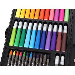 Trusa pictura si desen 86 piese Valiza depozitare creioane colorate carioci acuarele
