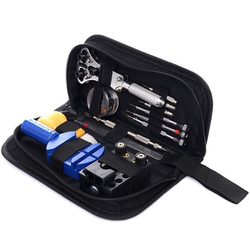 Trusa reparat ceasuri 13 piese set unelte si accesorii Procart