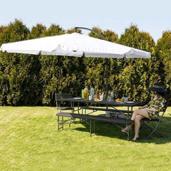 Umbrela gradina impermeabila diametru 300 cm unghi inclinare reglabil