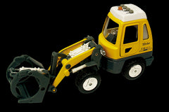 Utilaj de constructii de jucarie cu sunete si lumini 16-18 cm incarcator frontal cu furci