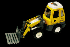 Utilaj de constructii de jucarie cu sunete si lumini 16-18 cm stivuitor metalic