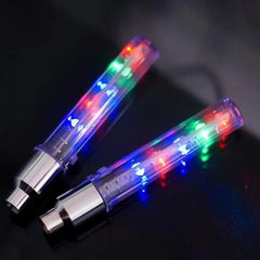 Ventil Auto luminos 5 Led-uri alimentare Baterii set 2 bucati
