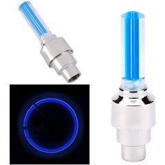 Ventil LED Albastru capace luminoase tip Licurici pentru roti 2 bucati