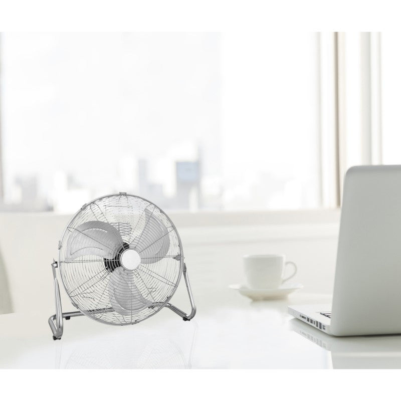 Ventilator de birou cu 3 trepte viteza picioare Anti-alunecare Argintiu