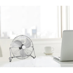 Ventilator de birou cu 3 trepte viteza picioare Anti-alunecare Argintiu