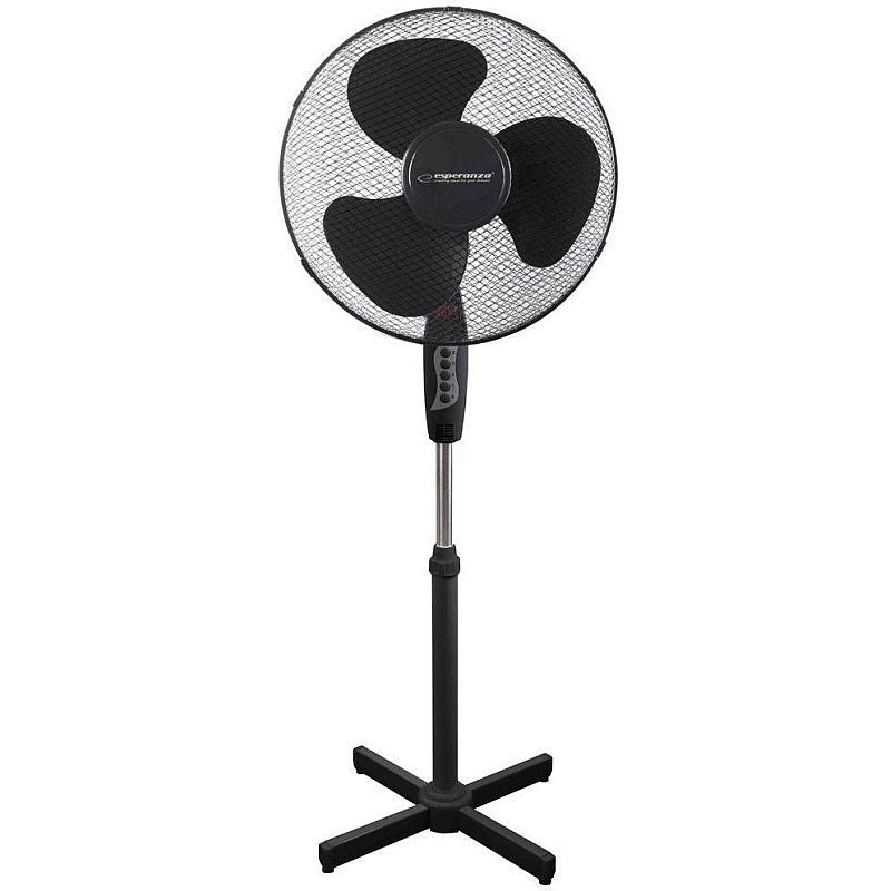 Ventilator de podea 50w 40 cm diametru 3 trepte miscare oscilatorie culoare negru