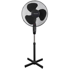 Ventilator de podea 50w 40 cm diametru 3 trepte miscare oscilatorie culoare negru