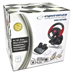 Volan Gaming PC Playstation 2 Playstation 3 cu 13 butoane si vibratii Esperanza