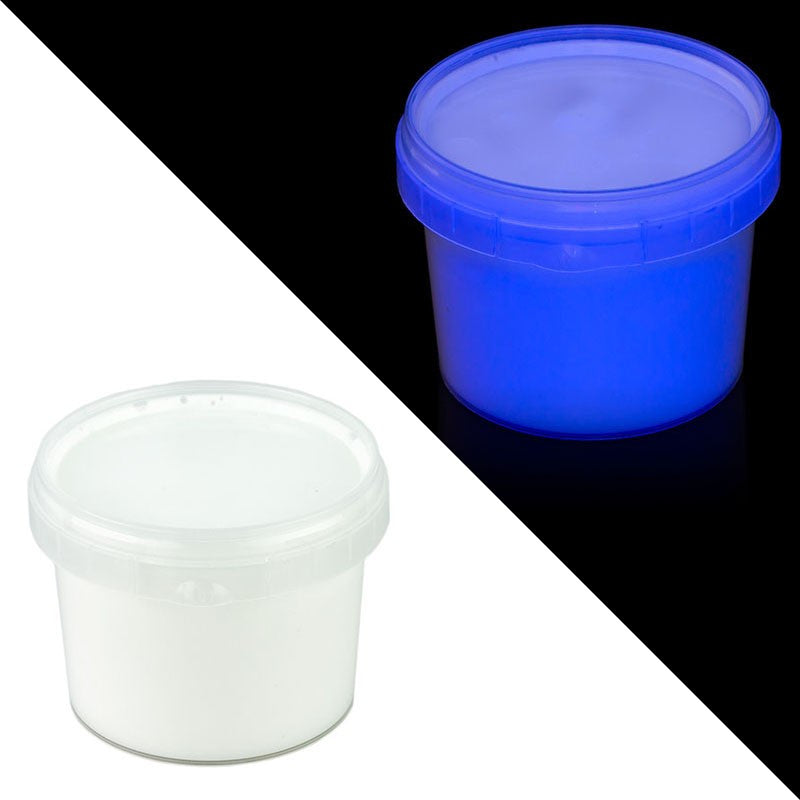 Vopsea invizibila fluorescenta reactiva uv transparenta albastra recipient 100 g