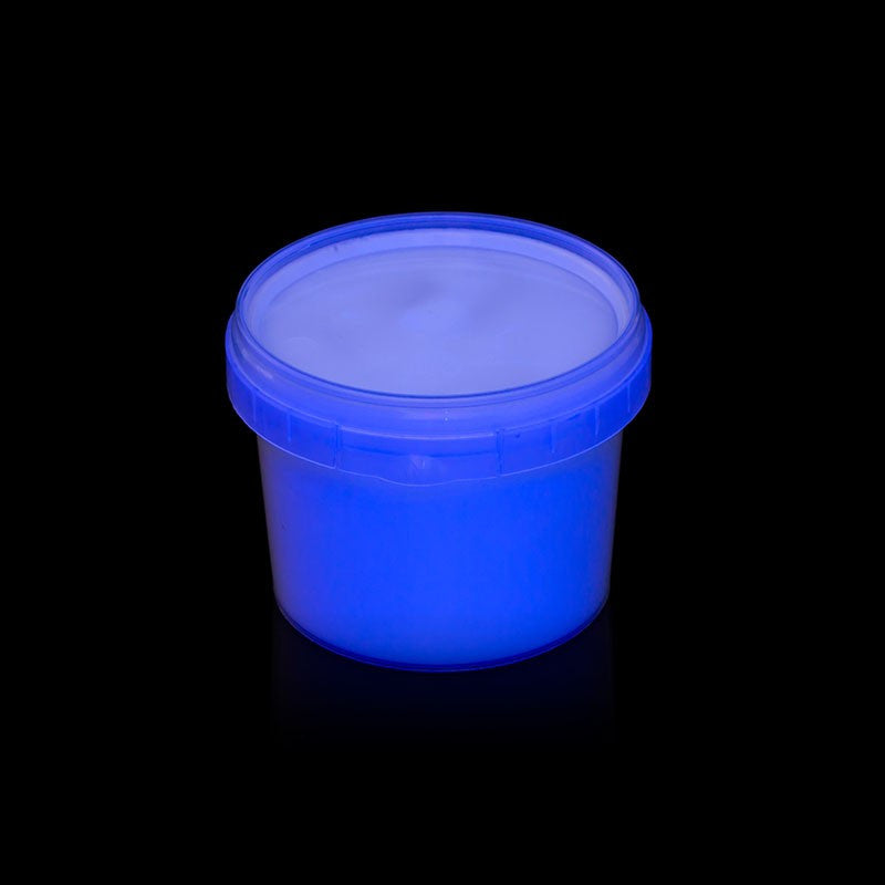 Vopsea invizibila fluorescenta reactiva uv transparenta albastra recipient 100 g