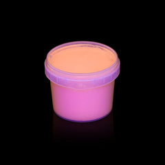 Vopsea Invizibila Fluorescenta Reactiva Uv transparenta portocalie recipient 30 g