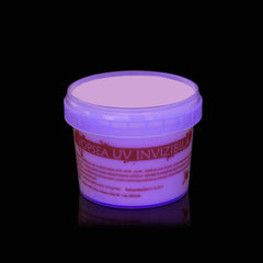 Vopsea invizibila fluorescenta reactiva uv transparenta rosie recipient 750 g