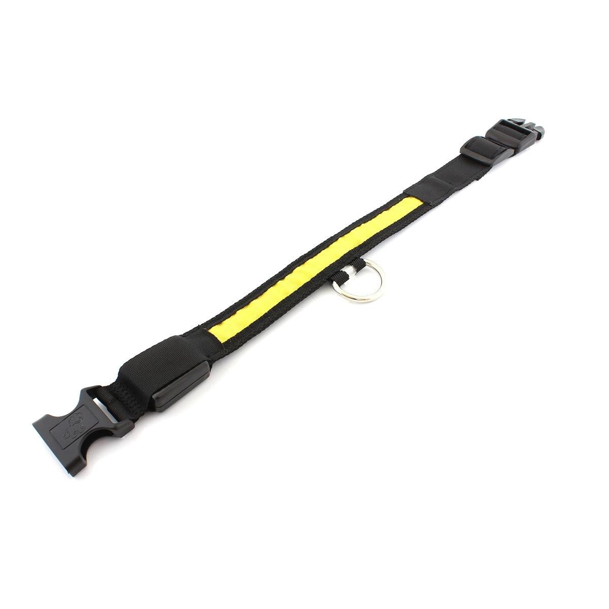 Zgarda Iluminata cu LED pentru Caine sau Pisica culoare Galben AVX-AG232B